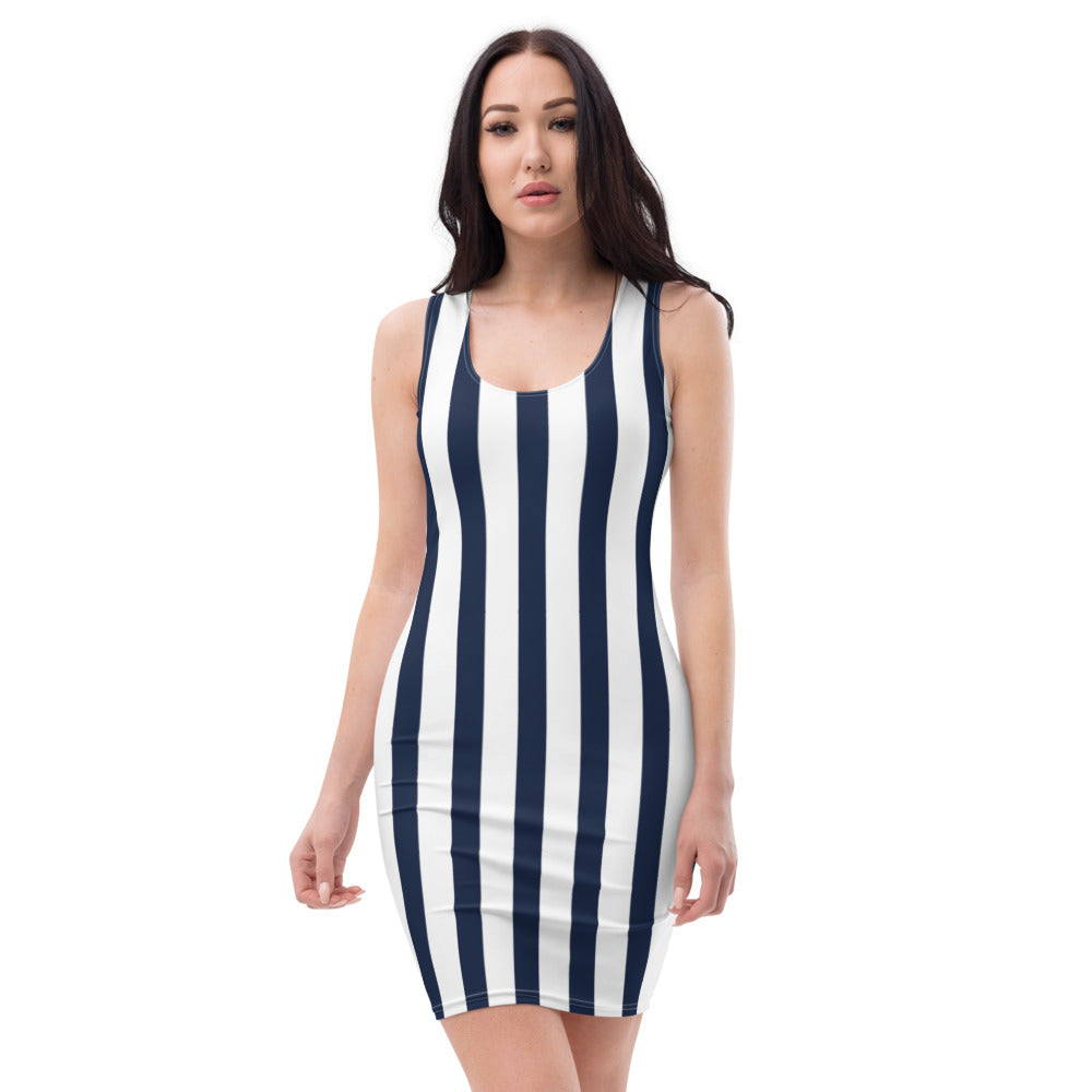 Big Blue Stripes Dress