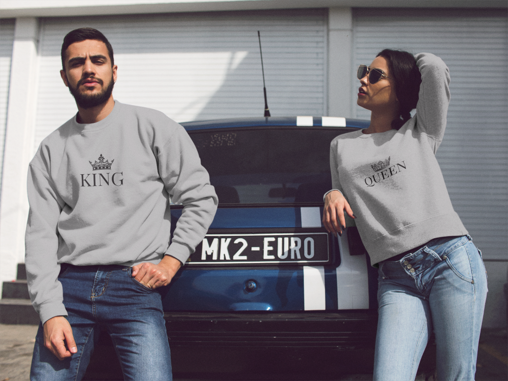 King & Queen Sweatshirts