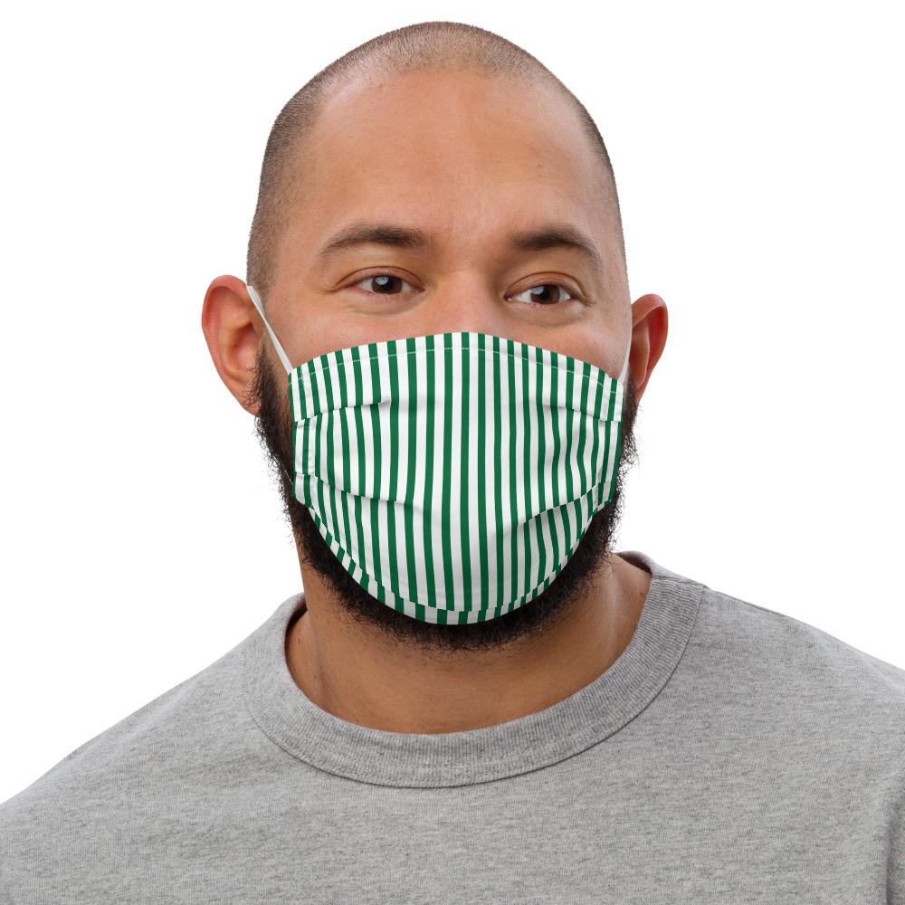 Face Mask (Green Stripes)