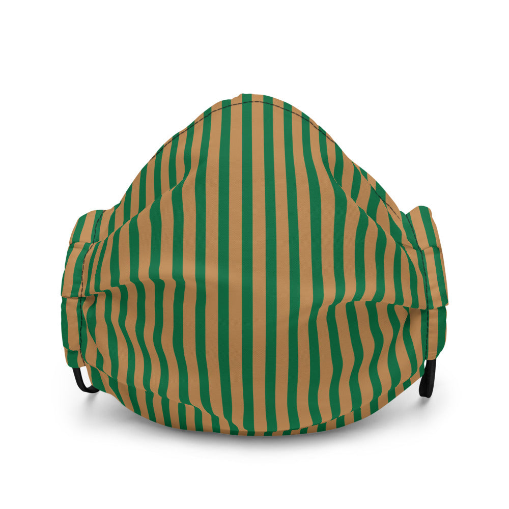 Face Mask (Emerald Stripes)