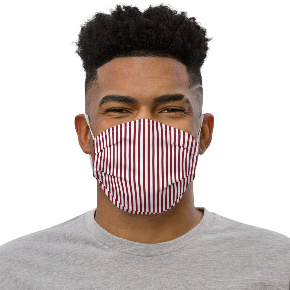 Face Mask - Red stripes