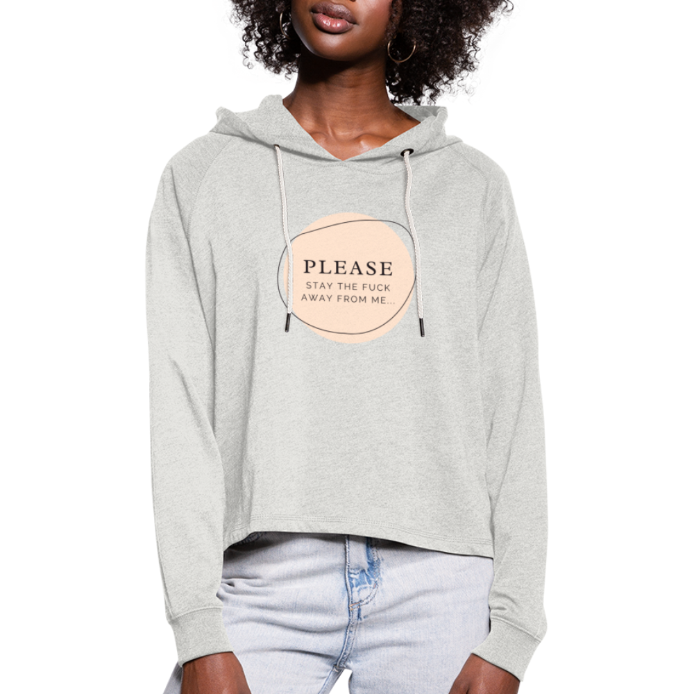 Women’s Cropped Hoodie - heather oatmeal