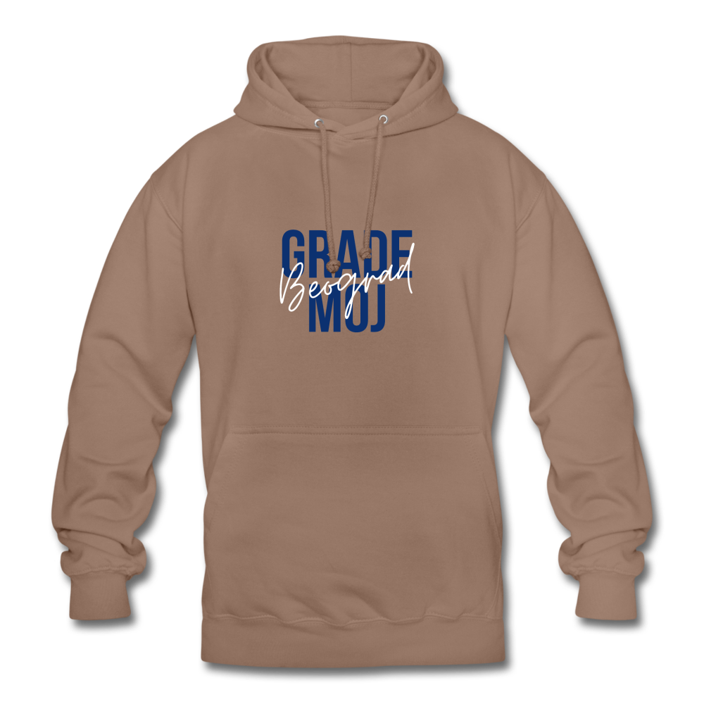 Beograd Blue Hoodie - mocha