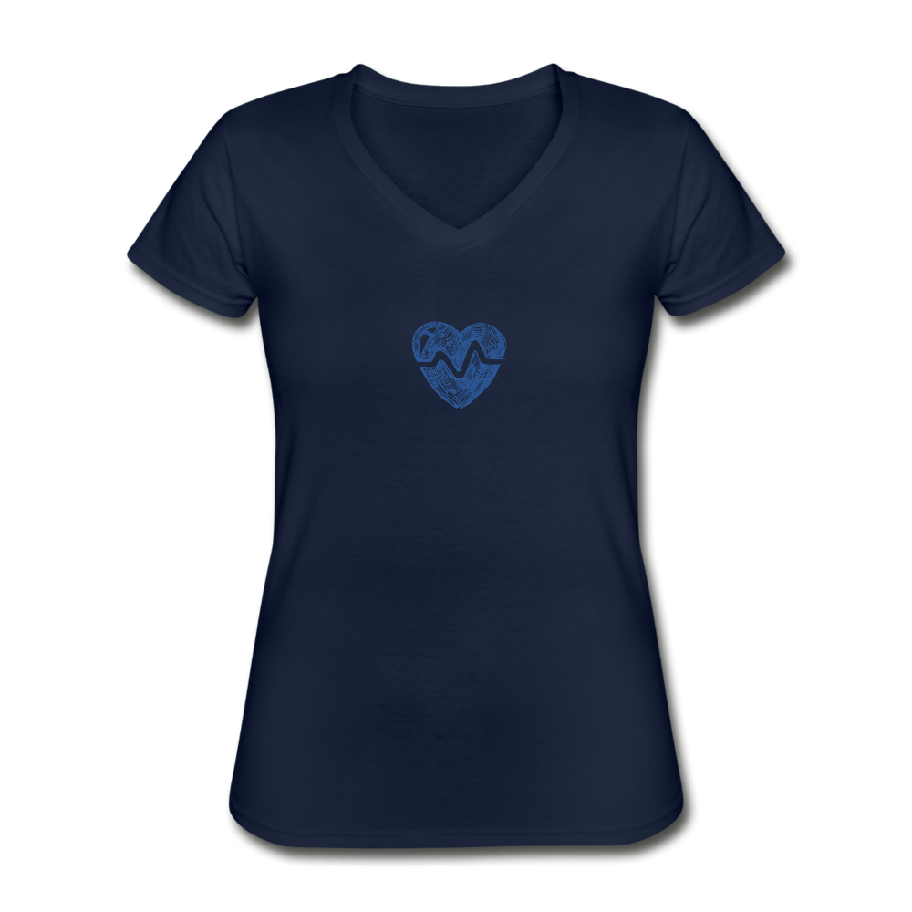 Classic Women’s V-Neck T-Shirt - navy