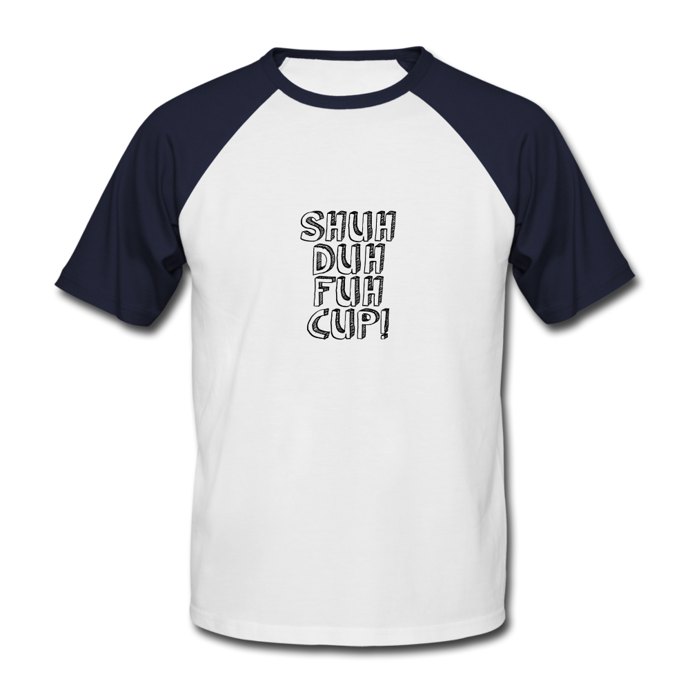 Men’s Baseball T-Shirt - white/navy