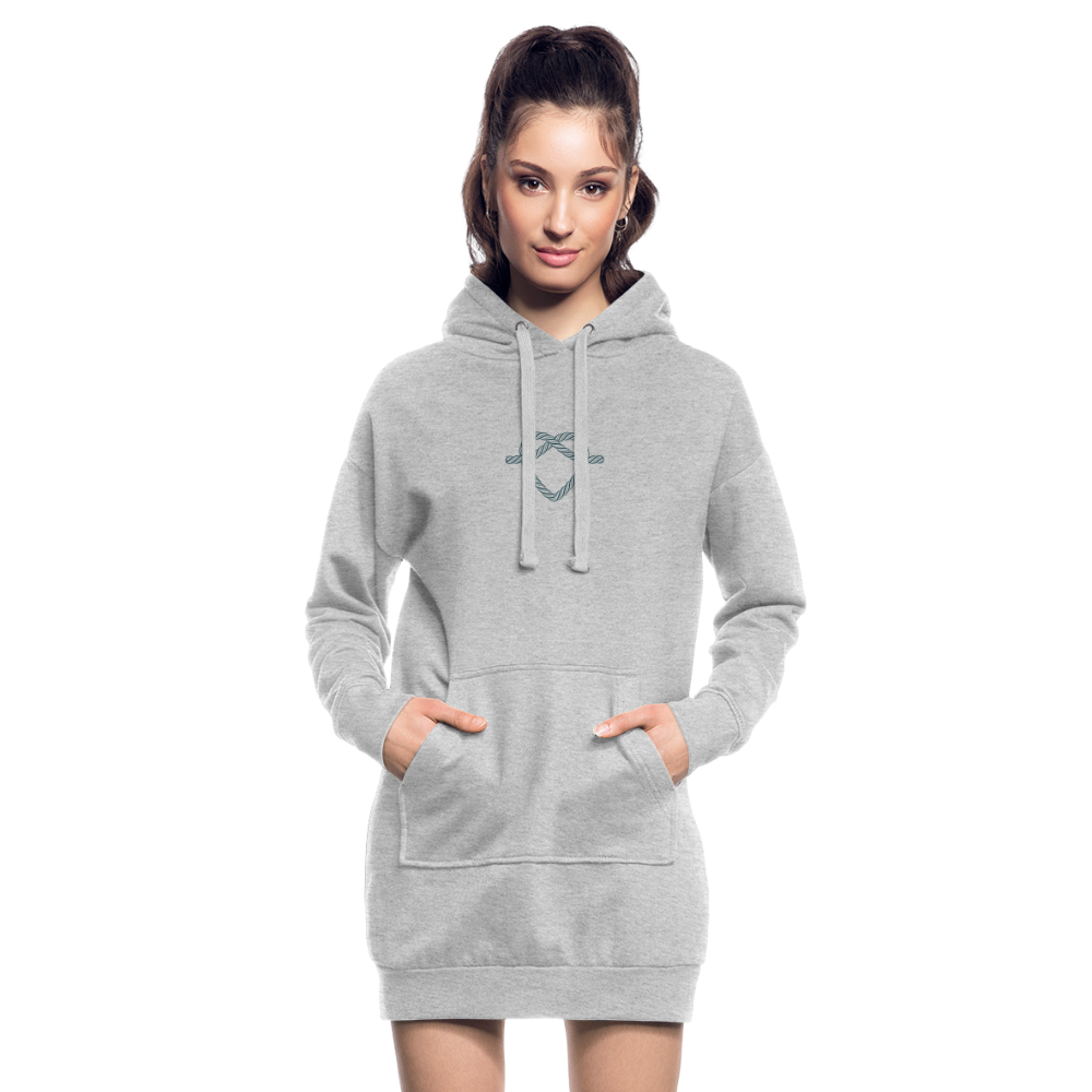 Hoodie Dress - heather grey