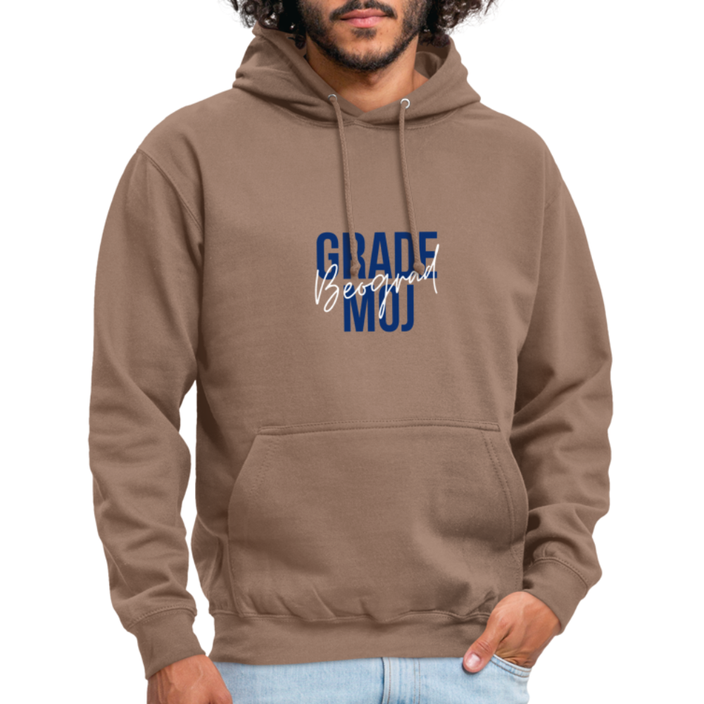 Beograd Blue Hoodie - mocha