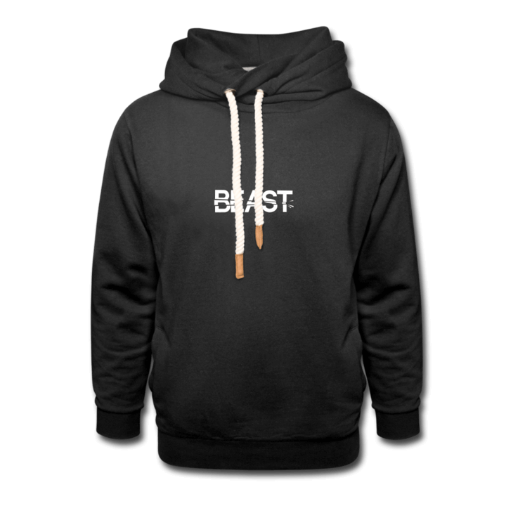 Beast Collar Hoodie - black