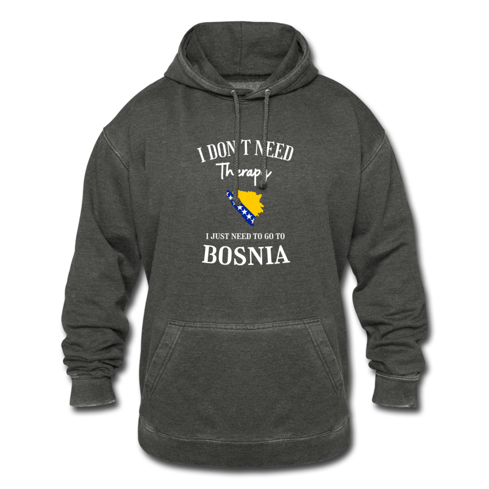 Bosnian Vintage Hoodie - washed black