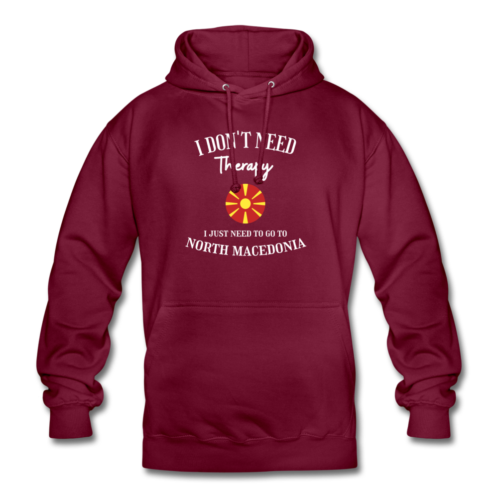 North Macedonia Hoodie - bordeaux