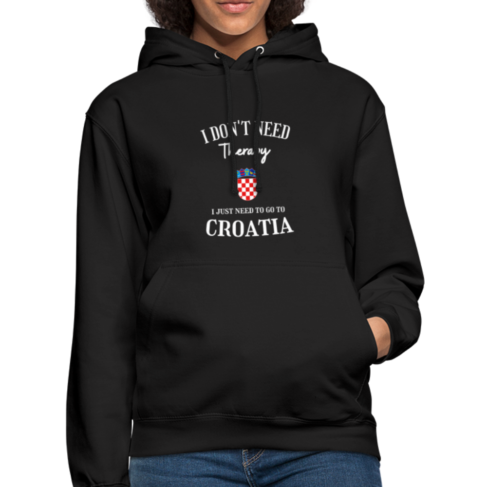 Croatia Hoodie - black