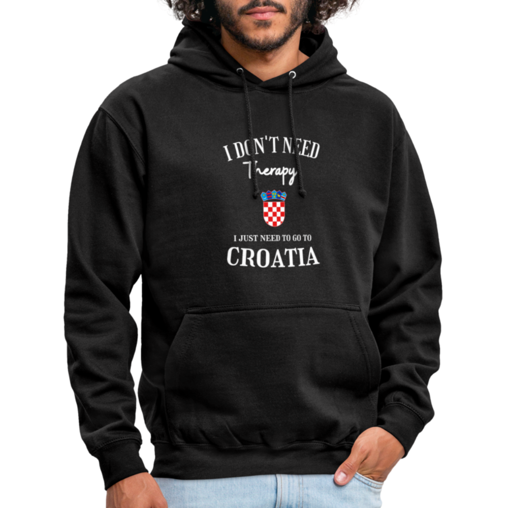 Croatia Hoodie - black