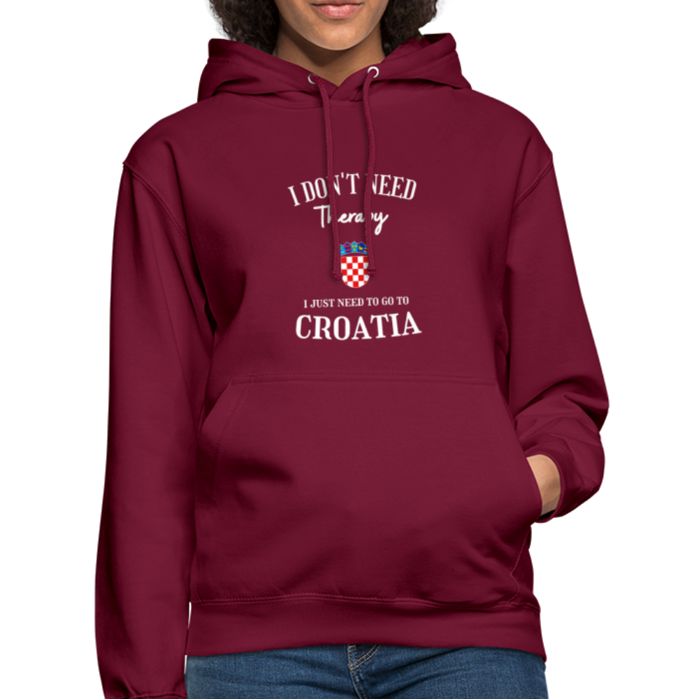 Croatia Hoodie - bordeaux