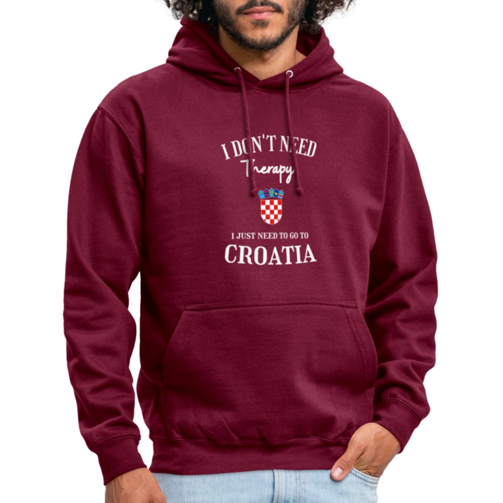 Croatia Hoodie - bordeaux