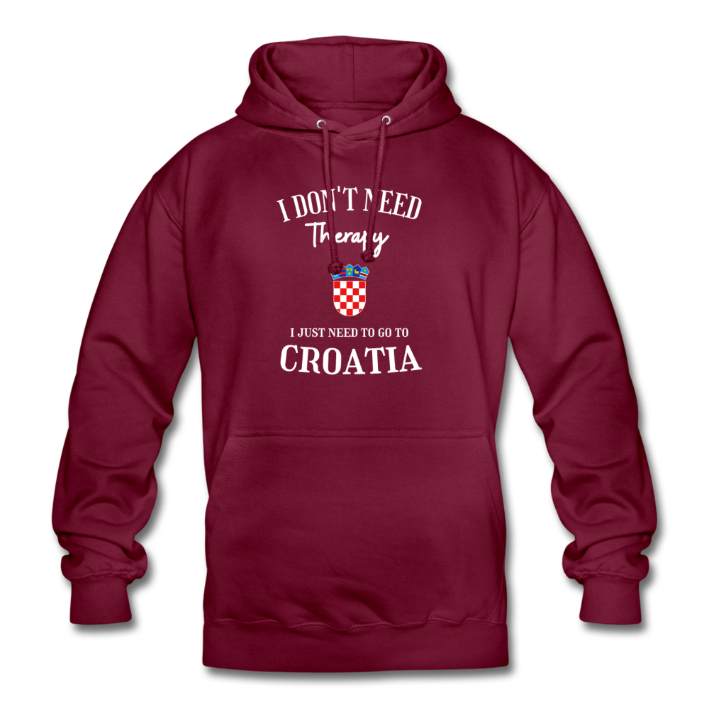 Croatia Hoodie - bordeaux